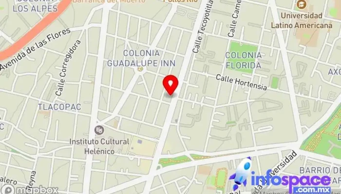 mapa de A CONSULTORES TI Empresa de software en Álvaro Obregón, Ciudad de México