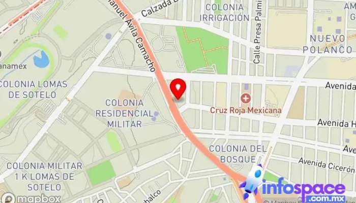 mapa de AB systems Empresa de software, Consultora informática en Miguel Hidalgo, Ciudad de México
