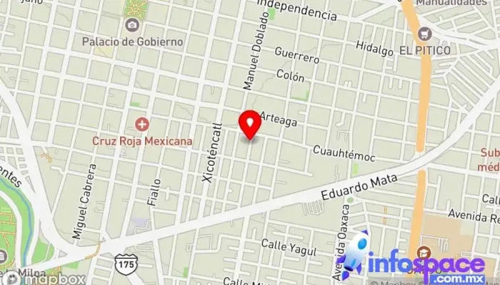 mapa de Abogada Familiar Julieta Vázquez - Divorcio exprés y Pensión Alimenticia Oaxaca Abogado en Oaxaca de Juárez