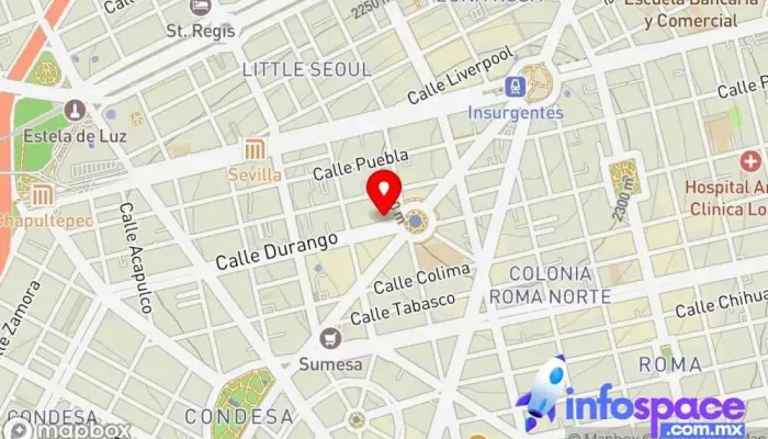 mapa de ACI Group Consultora informática, Empresa de software en Cuauhtémoc, Ciudad de México