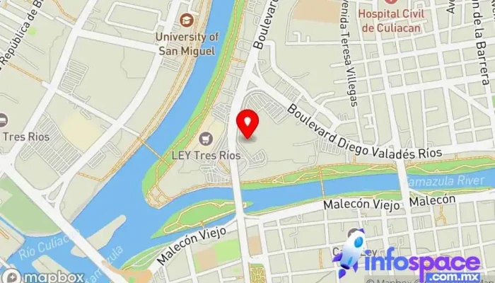 mapa de ACTITUD Y EMPRESA Agencia de marketing, Agencia de publicidad, Editorial, Escuela técnica en Culiacán Rosales