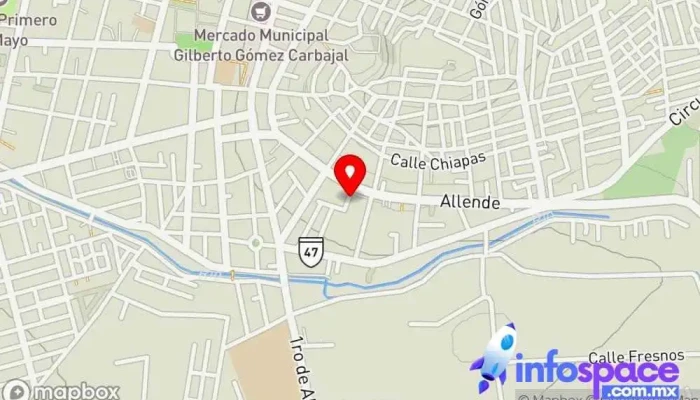 mapa de ADL NETWORKS Consultora informática, Empresa de software en Tulancingo