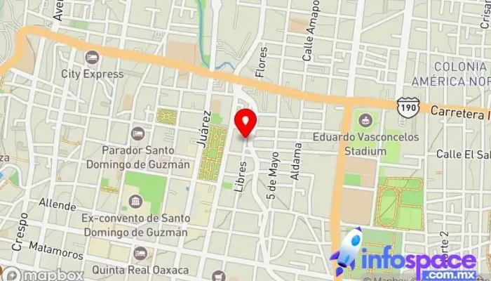 mapa de Admonsis Empresa de software, Servicio de marketing por Internet, Agencia de marketing, Consultora de marketing, Diseñador de sitios web en Oaxaca de Juárez
