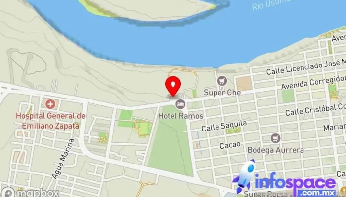 mapa de Ado Emiliano Zapata Agencia expendedora de billetes de autobús en Emiliano Zapata