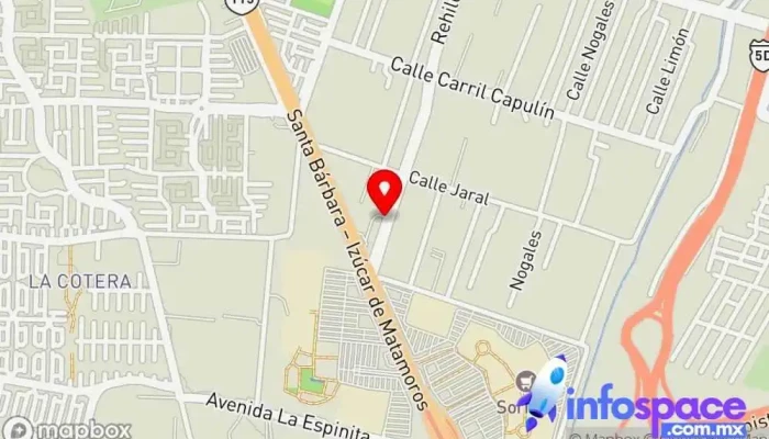 mapa de ADO Ixtapaluca Bus stop en El Jaral