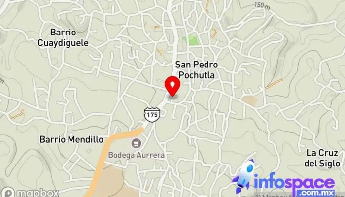 mapa de ADO Pochutla Empresa de autobuses en San Pedro Pochutla