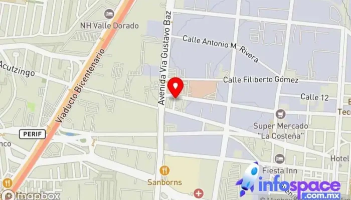 mapa de ADO Tlalnepantla Estación de autobuses en Tlalnepantla