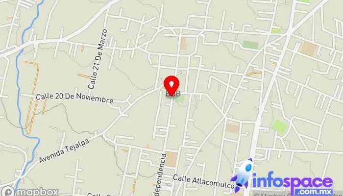 mapa de A&E Capacitación y Consultoría Centro educativo en San Miguel Zinacantepec