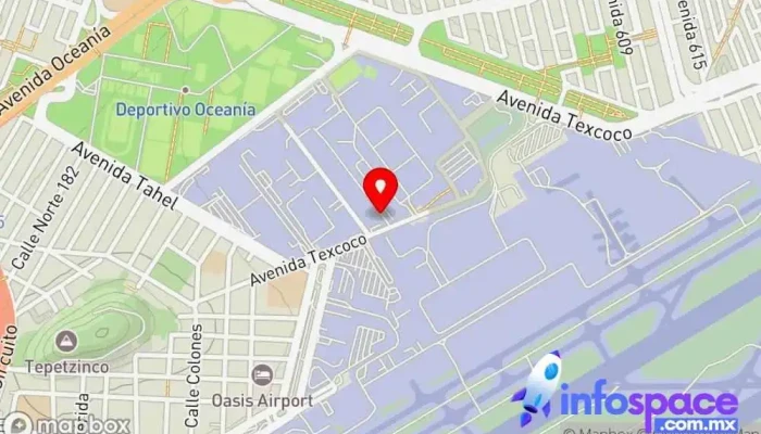 mapa de Aeroméxico Cargo T1 Servicio de transporte en Venustiano Carranza, Ciudad de México