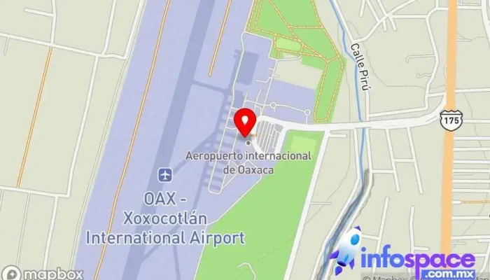 mapa de Aeropuerto Internacional de Oaxaca Aeropuerto internacional, Aeropuerto en Oaxaca de Juárez