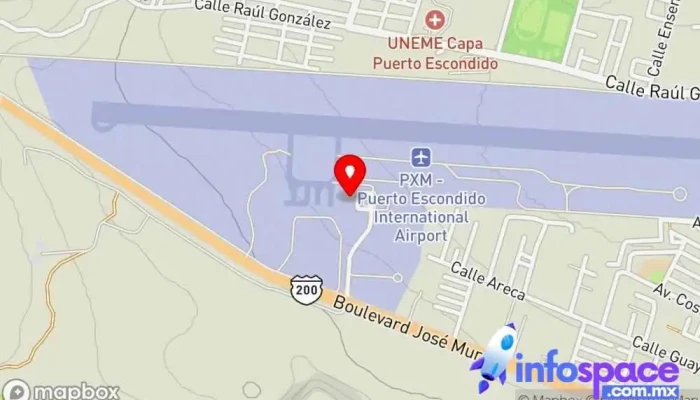 mapa de Aeropuerto Internacional De Puerto Escondido Aeropuerto internacional en Puerto Escondido