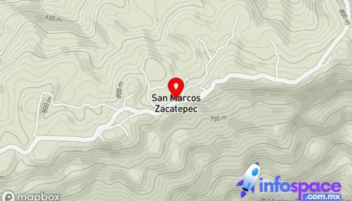 mapa de Agencia Municipal de San Marcos Zacatepec Oficina de gobierno local en Santa Catarina Juquila