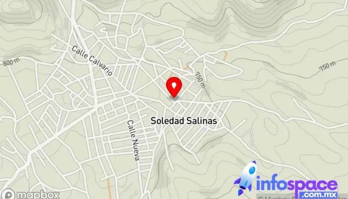 mapa de Agencia Municipal La Soledad Salinas Ayuntamiento de la localidad en La Soledad Salinas