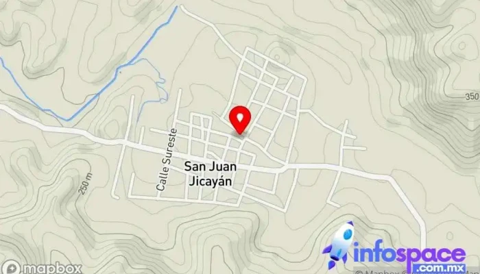 mapa de Agencia Municipal Santiago Jicayán Alojamiento en Santiago Jicayán