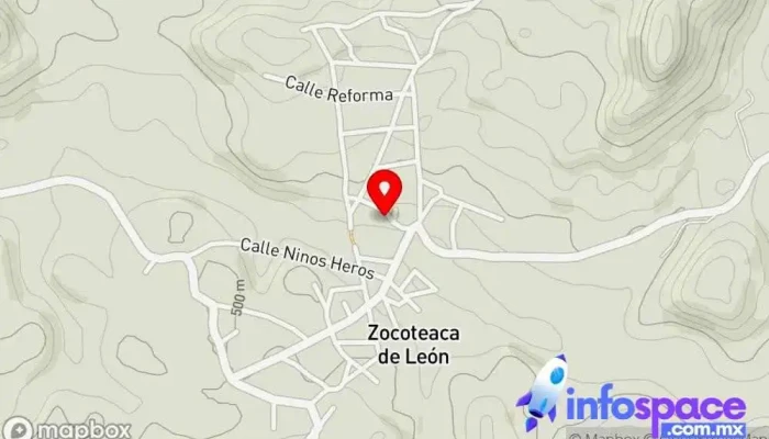 mapa de Agencia Zocoteaca de León Oficinas de empresa en Zocoteaca de León