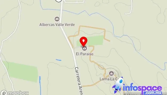 mapa de Aguas termales albercas julimes  en Chih.
