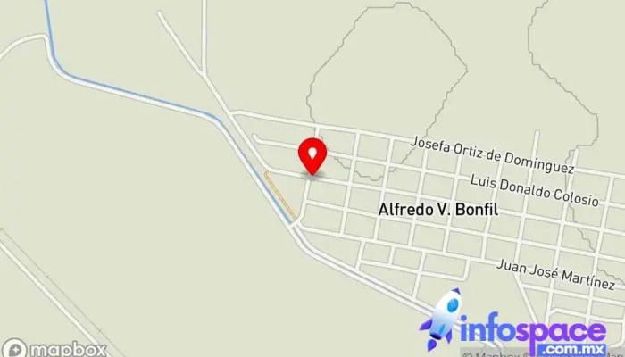 mapa de Alfredo V. Bonfil  en Alfredo V. Bonfil