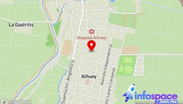 mapa de Alhuey  en Alhuey