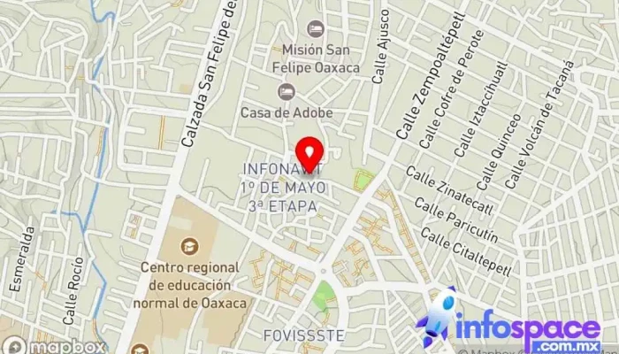 mapa de ALTERNATIVAS ATZIN S.A. DE C.V. SOFOM E.N.R. Institución financiera en Oaxaca de Juárez