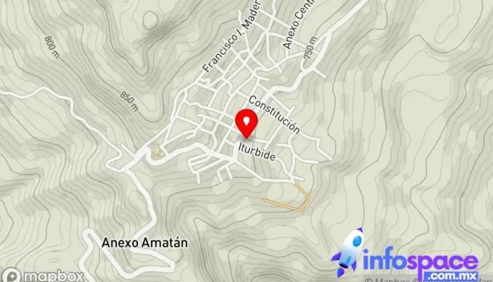 mapa de Amatan,Chiapas  en Amatán