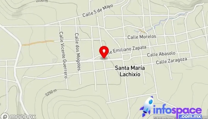 mapa de Angels Networks Proveedor de servicios de Internet, Distribuidor de equipos de telecomunicación en Santa María Lachixío