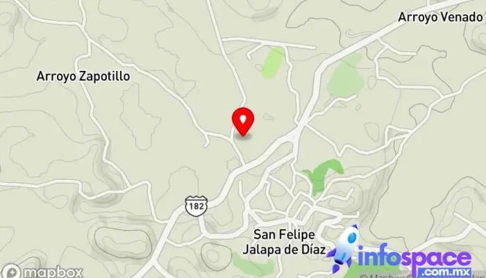 mapa de Arroyo Zapotillo  en San Felipe Jalapa de Díaz