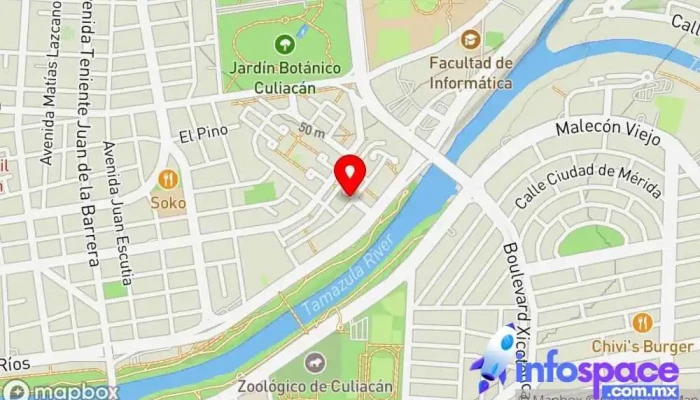 mapa de ARVEMA MX Consultora de administración empresarial, Contable, Servicio de marketing por Internet, Consultora de marketing, Asesor fiscal en Culiacán Rosales