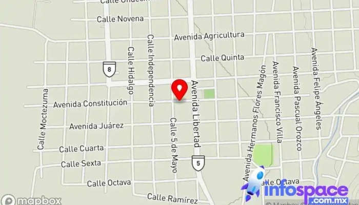 mapa de Asesoría CMG Gómez Farías Oficina de Asuntos Jurídicos en Valentín Gómez Farías