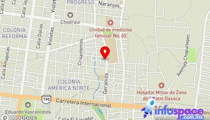 mapa de Asesoría Técnica del IEEPO  en Santa Lucía del Camino
