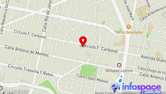 mapa de Asesoría y Mantenimiento en Computación Oficinas de empresa, Servicio de informática, Soporte y servicios informáticos en Chihuahua