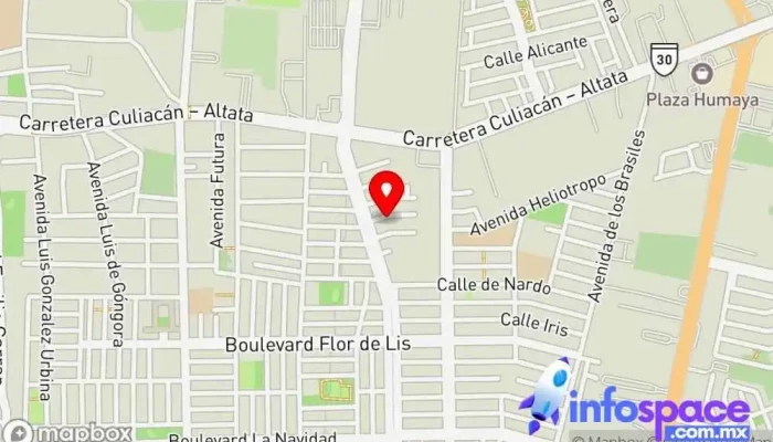 mapa de Asesoría y Servicios en Seguridad Ocupacional Asesor, Escuela técnica en Culiacán Rosales