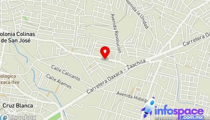 mapa de Asesorias De Matematicas Escuela en Santa Cruz Xoxocotlán