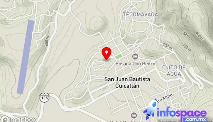 mapa de Asesorías para el Desarollo Comunitario Asesor en San Juan Bautista Cuicatlán