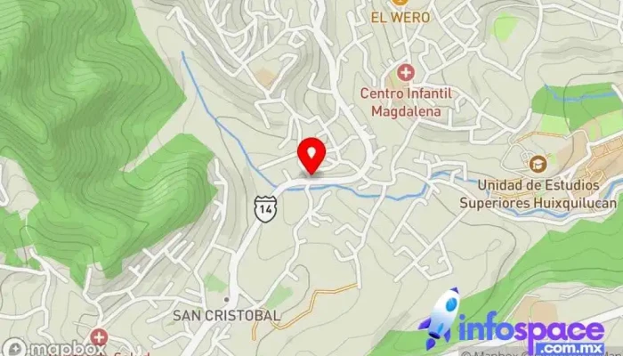 mapa de Asociación de Taxis Ejidales de la Magdalena Chichicaspa Parada de taxis, Asociación u organización en Magdalena Chichicaspa