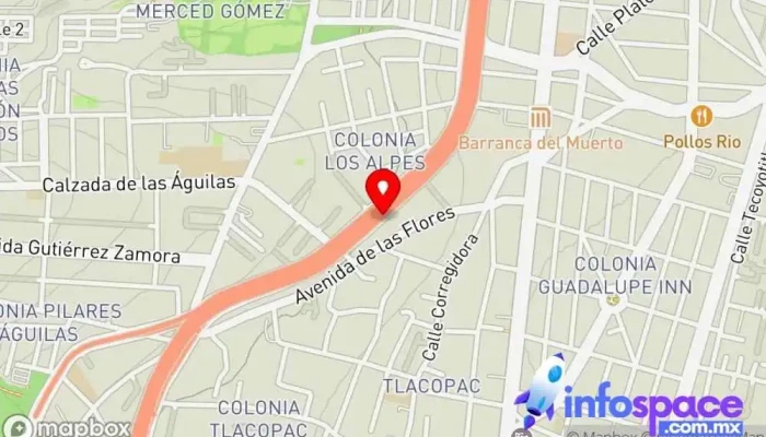 mapa de Aspel de México Empresa de software en Álvaro Obregón, Ciudad de México