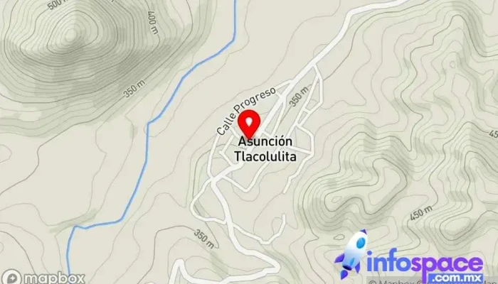 mapa de Asunción Tlacolulita  en Asunción Tlacolulita