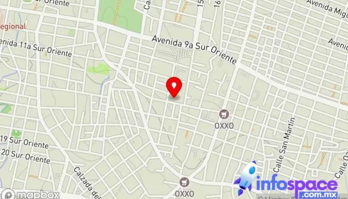 mapa de Autobuses Aexa [Central Camionera Sur Tuxtla] Empresa de autobuses en Tuxtla Gutiérrez