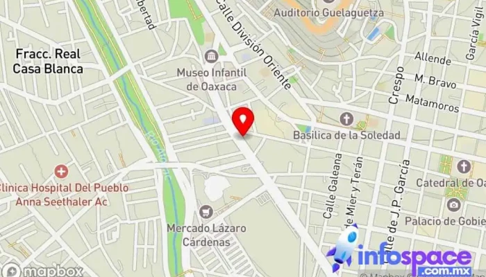 mapa de Autobuses AFYPSA Servicio de transporte en Oaxaca de Juárez