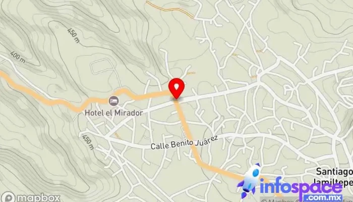 mapa de Autobuses Altamar Empresa de autobuses en Santiago Jamiltepec