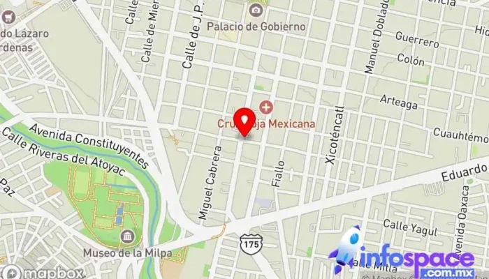 mapa de Autobuses Automorsa a Ocotlan Empresa de autobuses en Oaxaca de Juárez