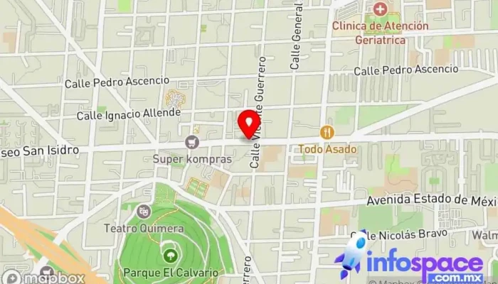 mapa de Autobuses Campiran. Servicio de transporte en Metepec