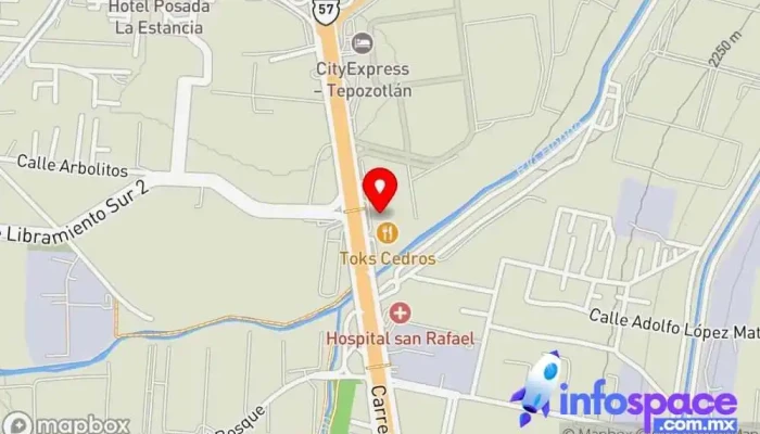 mapa de Autobuses Coordinados Tepotzotlán Empresa de transporte por camión en Tepotzotlán