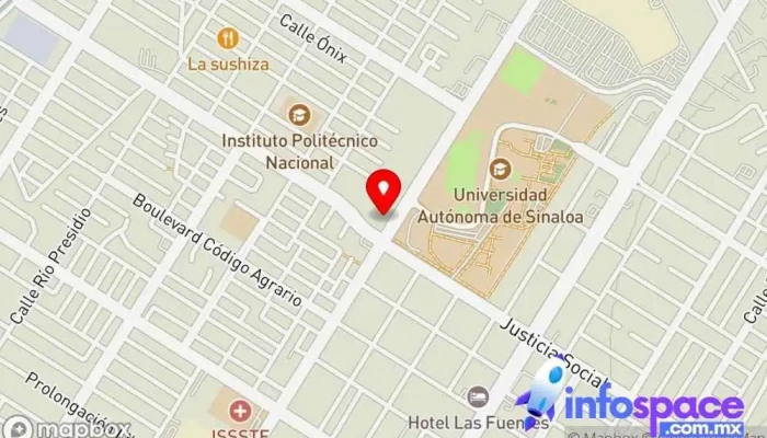 mapa de AUTOBUSES DEL EVORA Agencia de alquiler de autobuses en Los Mochis