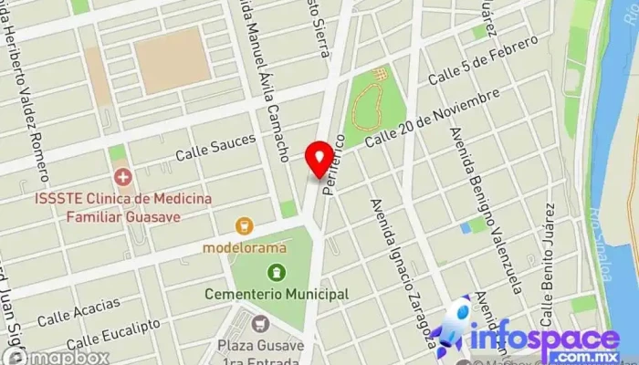 mapa de Autobuses del Evora Servicio de transporte en Guasave