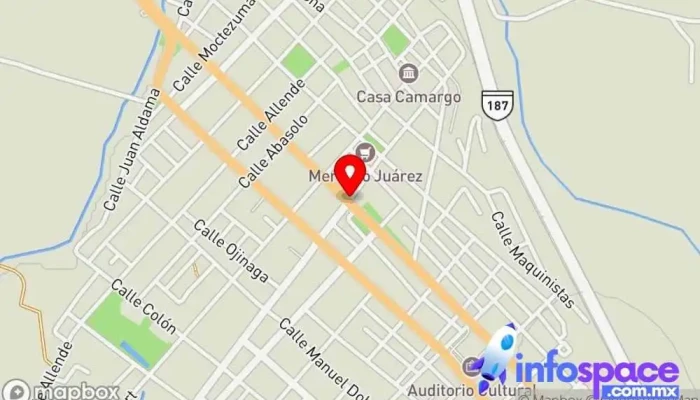 mapa de Autobuses Estrella Blanca Servicio de transporte, Empresa de autobuses, Servicio de mensajería en Santa Rosalía de Camargo