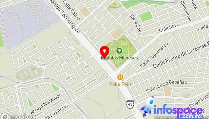 mapa de Autobuses Estrella Blanca Servicio de transporte, Empresa de autobuses en Pistola Meneses