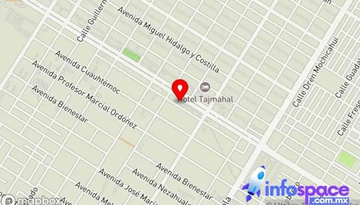 mapa de Autobuses Estrella Blanca Servicio de transporte, Empresa de autobuses en Los Mochis