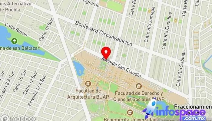 mapa de Autobuses México Puebla Estrella Roja S.A de C.V Agencia expendedora de billetes de autobús en Heroica Puebla de Zaragoza