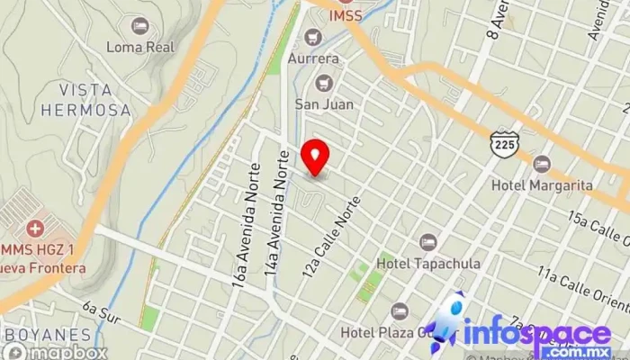 mapa de Autobuses RS/Cristóbal Colón [Terminal Tapachula] Empresa de autobuses en Tapachula de Córdova y Ordóñez