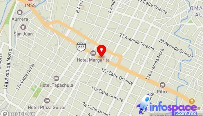 mapa de Autobuses TITANIUM [Terminal Tapachula] Parada para camiones en Tapachula de Córdova y Ordóñez